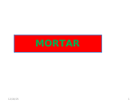 lecture 4MORTAR.ppt